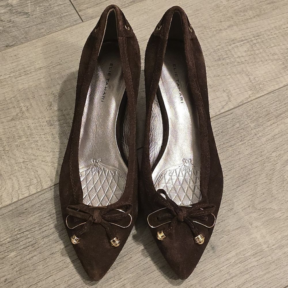 Elie Tahari Brown Heels
